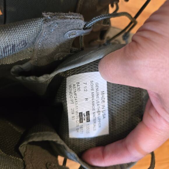 UFCW Vibram Mondo PT Green Sage Suede sz 7.5M/ 9.5W ASTMF2413-11 main image 6